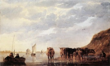  countryside Oil Painting - Herds countryside painter Aelbert Cuyp